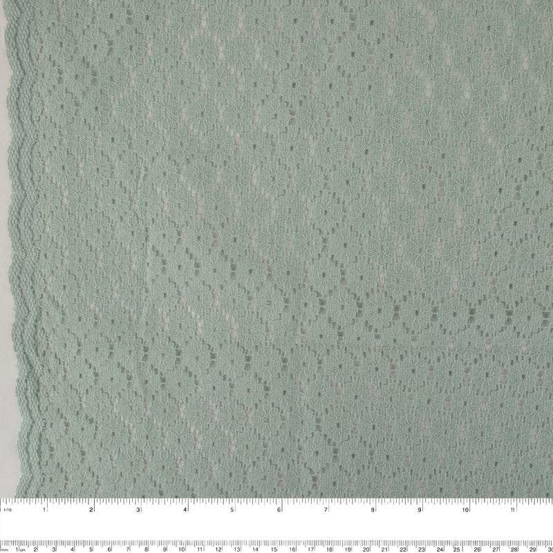 Dentelle tendance - Marguerite petite - Vert bruine