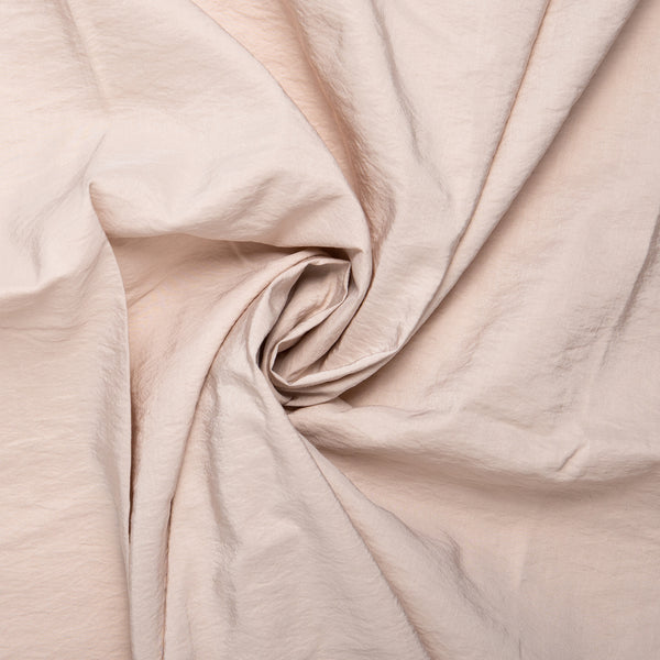 Crushed Outerwear Fabric - Eggshell
