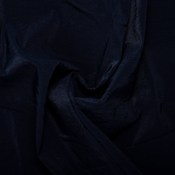 Crushed Outerwear Fabric - Navy