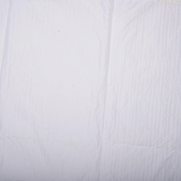 Tissu froissé pour vêtements d'extérieur - Blanc
