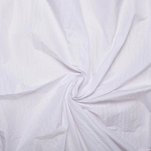 Tissu froissé pour vêtements d'extérieur - Blanc