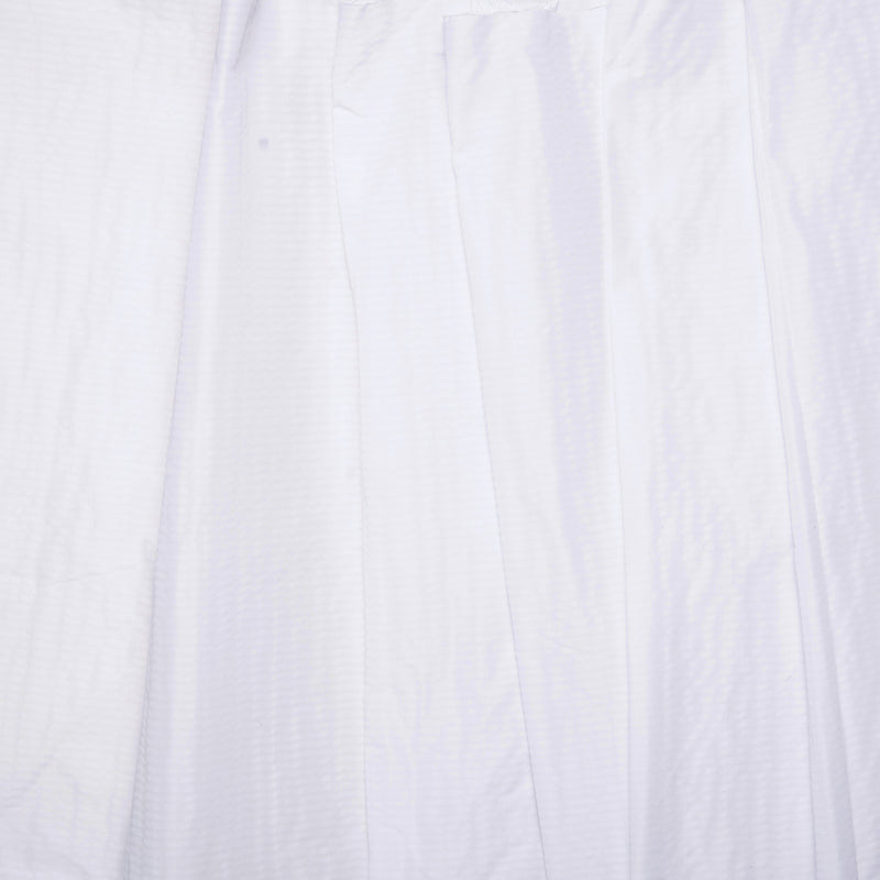 Crushed Outerwear Fabric - White