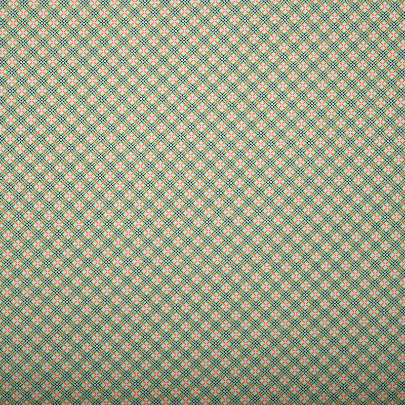 Printed Cotton - ZILLION - Diamonds - Green