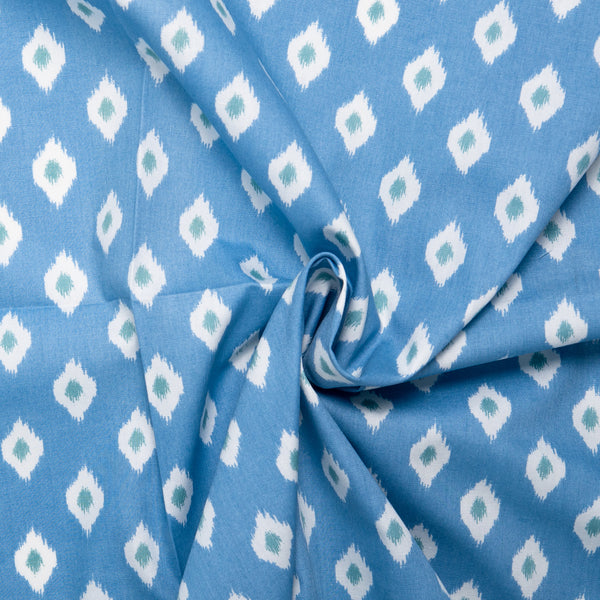 Printed Cotton - ZILLION - Abstracts - Blue