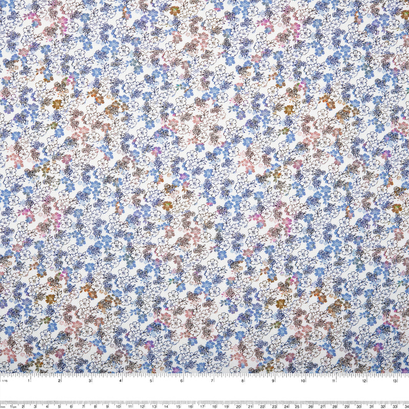 Digital Printed cotton - MEDLEY - Daisy mini - Pink