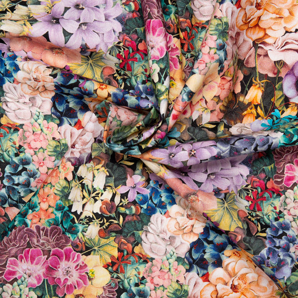 Digital Printed cotton - MEDLEY - Florals - Multicolour