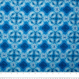 Coton imprimé Numérique - MEDLEY - Tie dye - Bleu