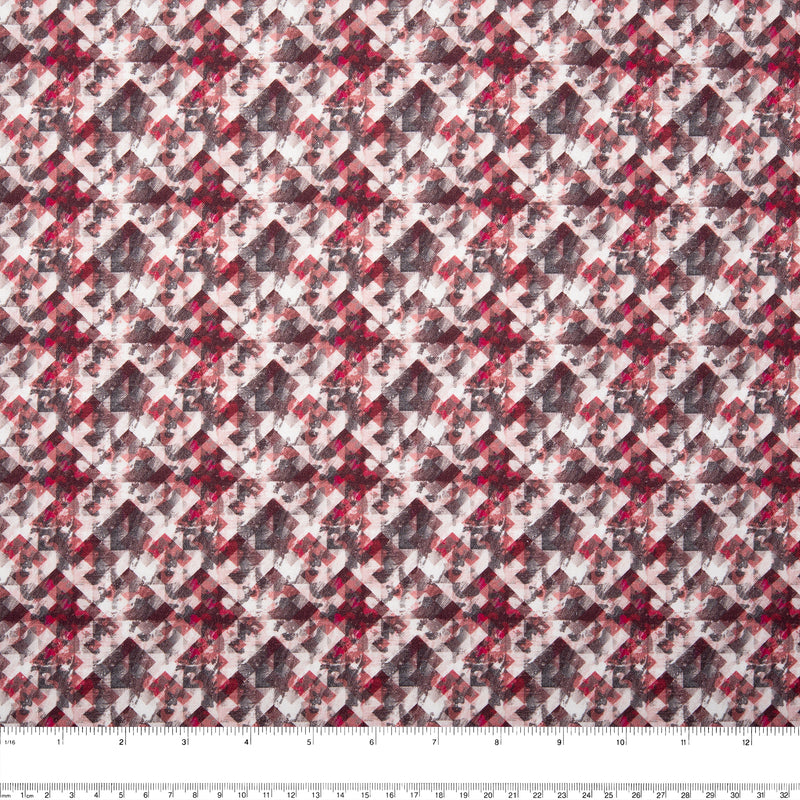 Digital Printed cotton - MEDLEY - Plaids - Red