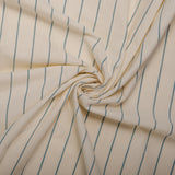 Printed Cotton Linen - ANTIGUA - Stripes - Bleu