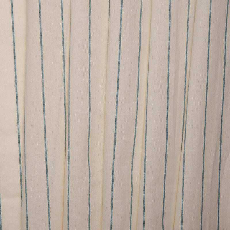 Printed Cotton Linen - ANTIGUA - Stripes - Bleu