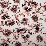 Printed Rayon Linen - BORA BORA - Florals - Orange