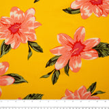 Printed Rayon Linen - BORA BORA - Lily - Yellow