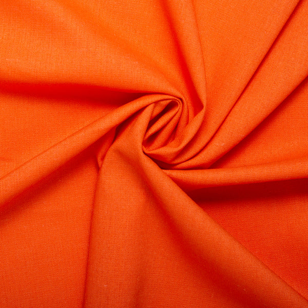 Lin coton extensible - KAUAI - Orange