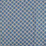 Embroidered Denim - Cercles - Blue