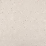 Coton tendance brodé - Marguerites - Blanc cassé