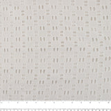 Coton tendance brodé - Carrés - Blanc