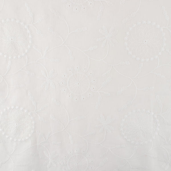 Fashion Embroidered Cotton - Cercles - Off white