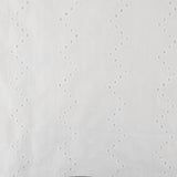Coton tendance brodé - Zigzag - Blanc
