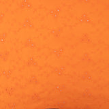 Coton tendance brodé - Marguerites - Citrouille
