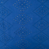 Fashion Embroidered Cotton - Diamonds - Royal