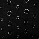 Fashion Embroidered Cotton - Cercles - Black