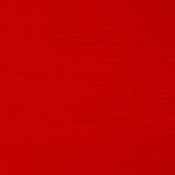 Gaze double uni - ATALIE - Rouge scarlet