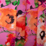 Printed Cotton Silk - LUCIA - Poppy - Lilac