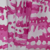 Printed Stretch Cotton Poplin - PAULINA - Abstract - Pink