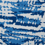 Printed Stretch Cotton Poplin - PAULINA - Abstract - Blue