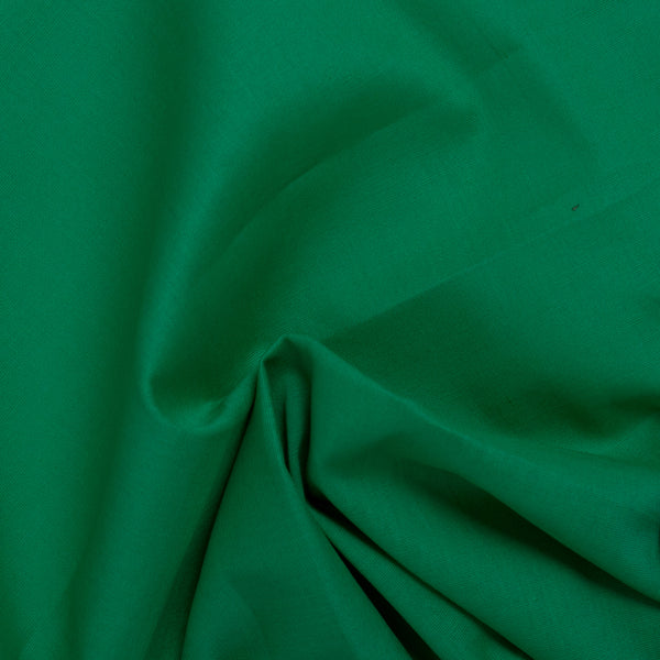 Solid Stretch Cotton Poplin - PAULINA - Pepper green