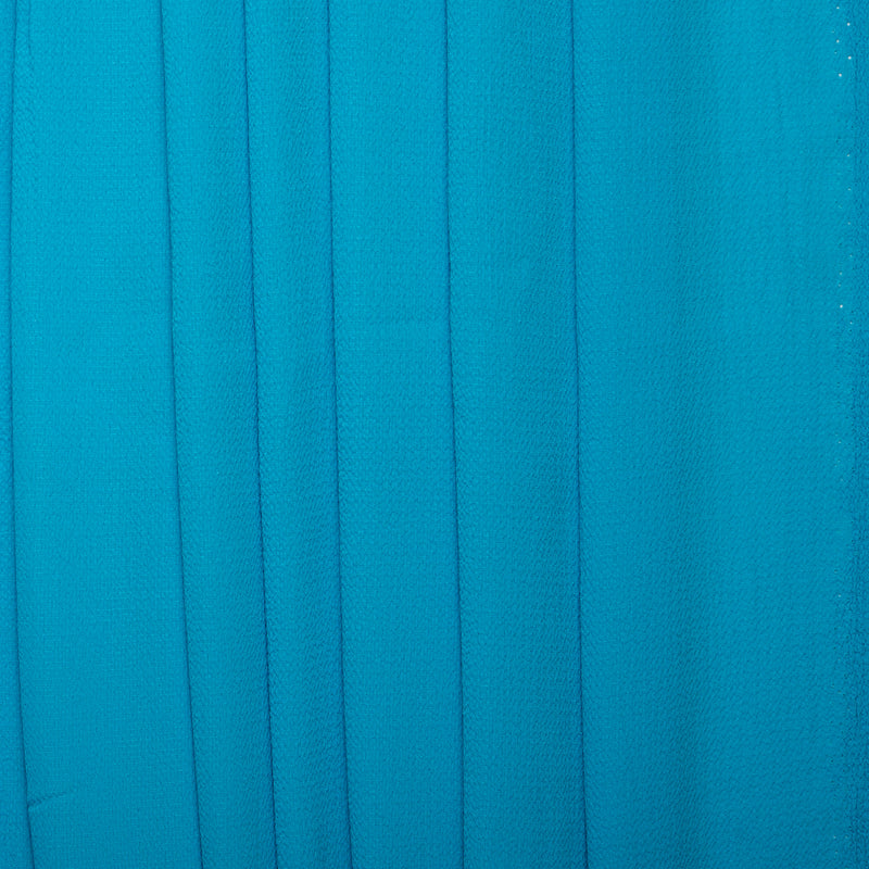 Georgette texturée unie - Bleu
