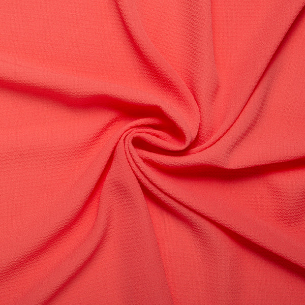 Solid textured georgette - Coral