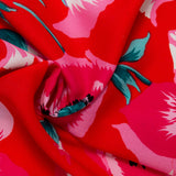 Rayon Voile Print - ALISSA - Anemome - Red