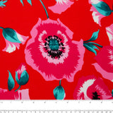 Rayon Voile Print - ALISSA - Anemome - Red