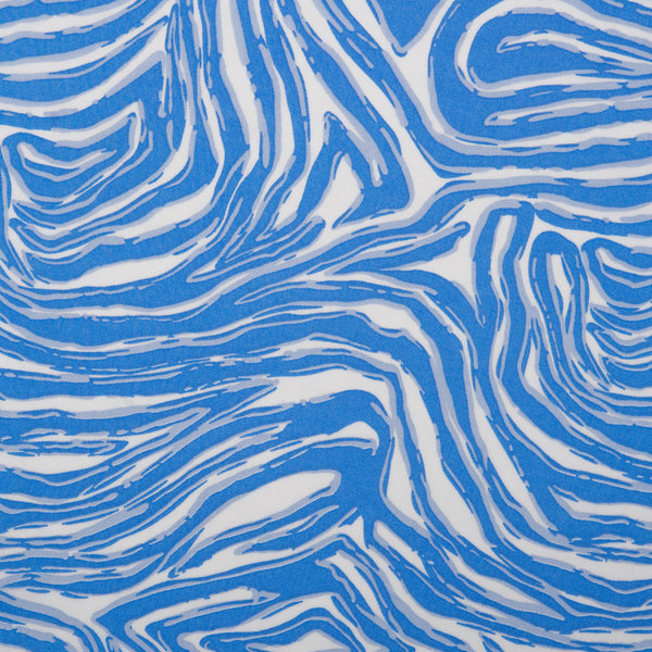 Rayon Voile Print - ALISSA - Abstract - Blue