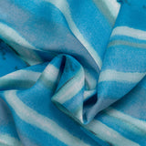 Rayon Voile Print - ALISSA - Stripes - Blue