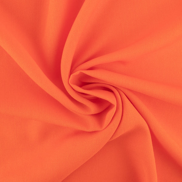 Polyester de rayonne unie - ANNA - Orange