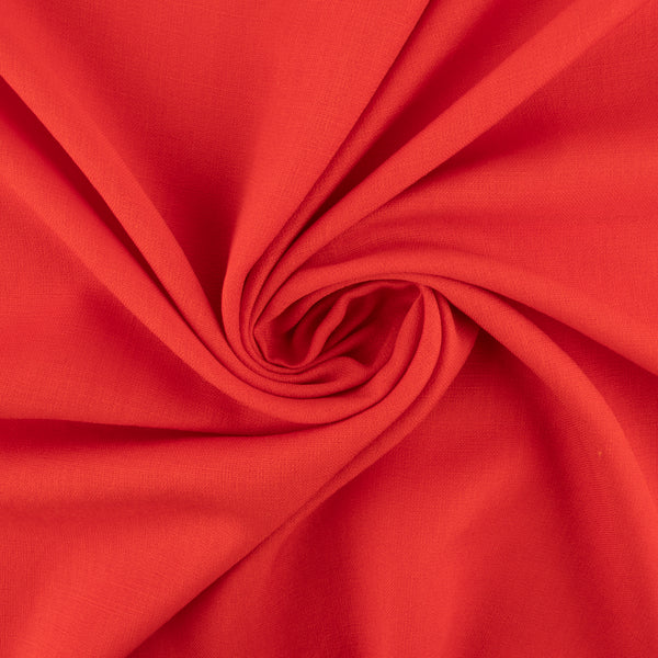 Polyester de rayonne unie - ANNA - Rouge