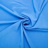Popeline de rayonne unie - <POPPY> - Bleu