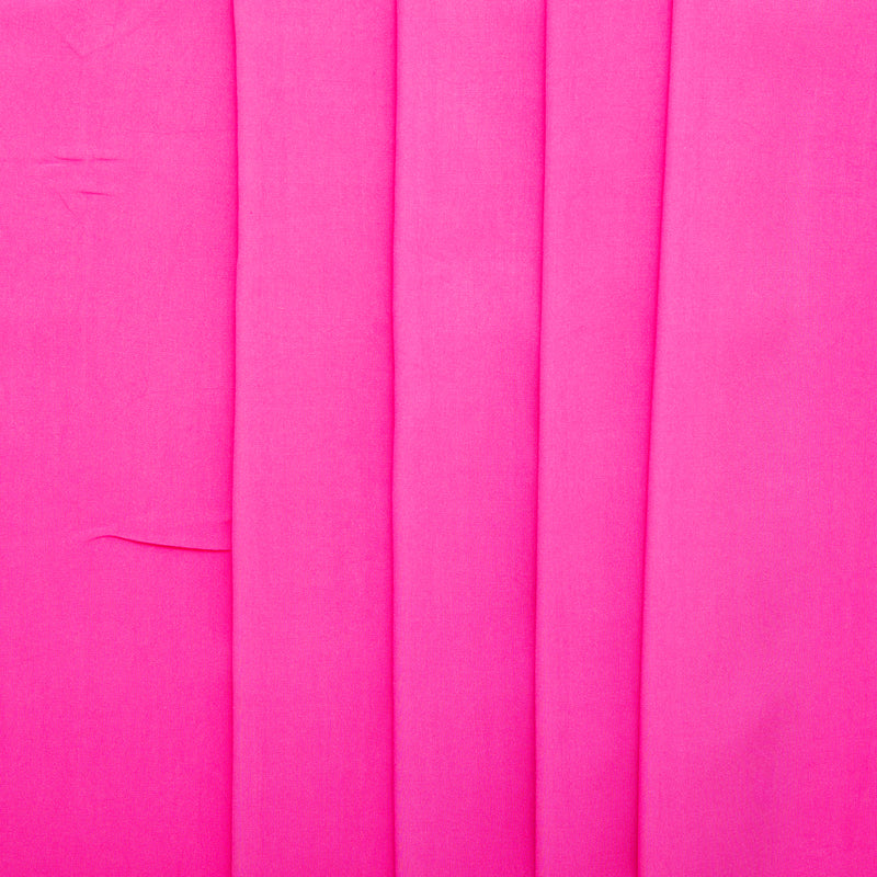 Solid Rayon Poplin - POPPY - Hot pink