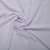 Solid Slub Polyester - MARISA - White