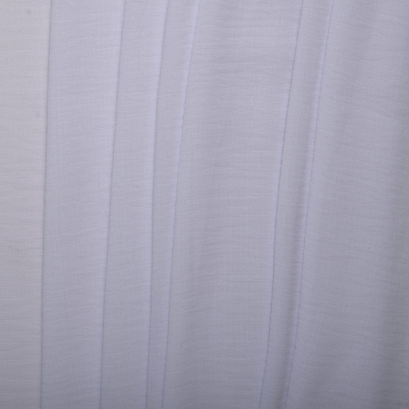 Solid Slub Polyester - MARISA - White