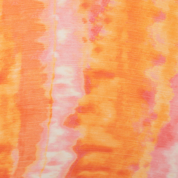 Printed Chiffon - YORYU - Marble - Orange