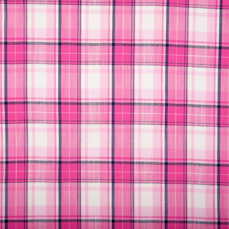 Cotton plaid - KENDRA - Flamingo