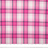 Cotton plaid - KENDRA - Flamingo