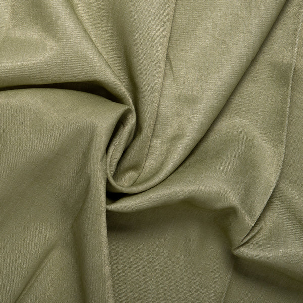 Denim polyester et rayonne - CLAIRE - Vert brume