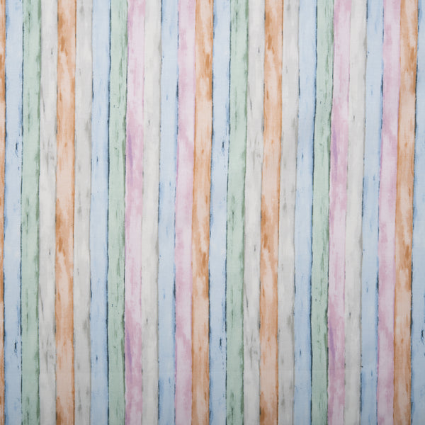 Printed Cotton - BEACH BOUND - Stripes - Multicolour