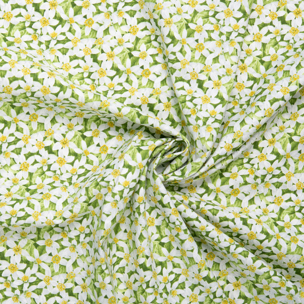 Printed Cotton - FRESH PICKED LEMONS - Florals - Green