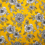 Printed Cotton - BELLE - Peony - Gold