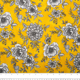 Printed Cotton - BELLE - Peony - Gold